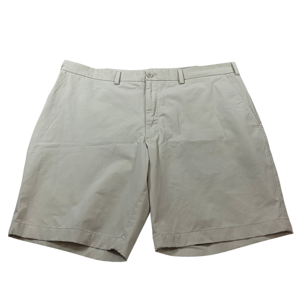 Vineyard Vines OTG On-The-Go Shorts Mens 42 Khaki Tan Stretch Performance Chino